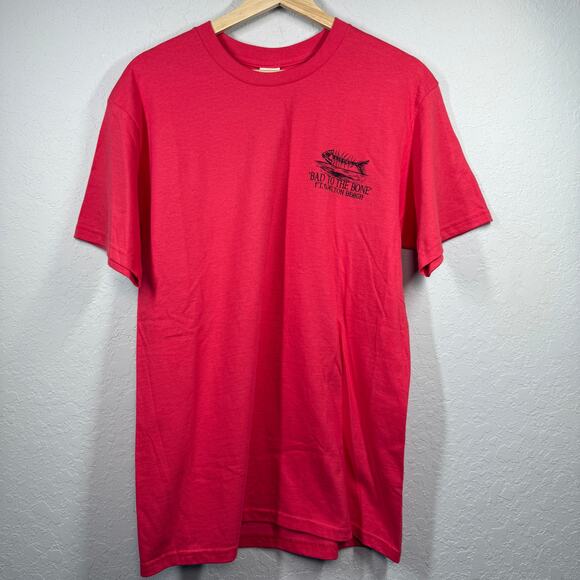Men's Red Ft. Walton Beach Bad to the Bone T-Shirt Size Medium NEW - Picture 1 of 8